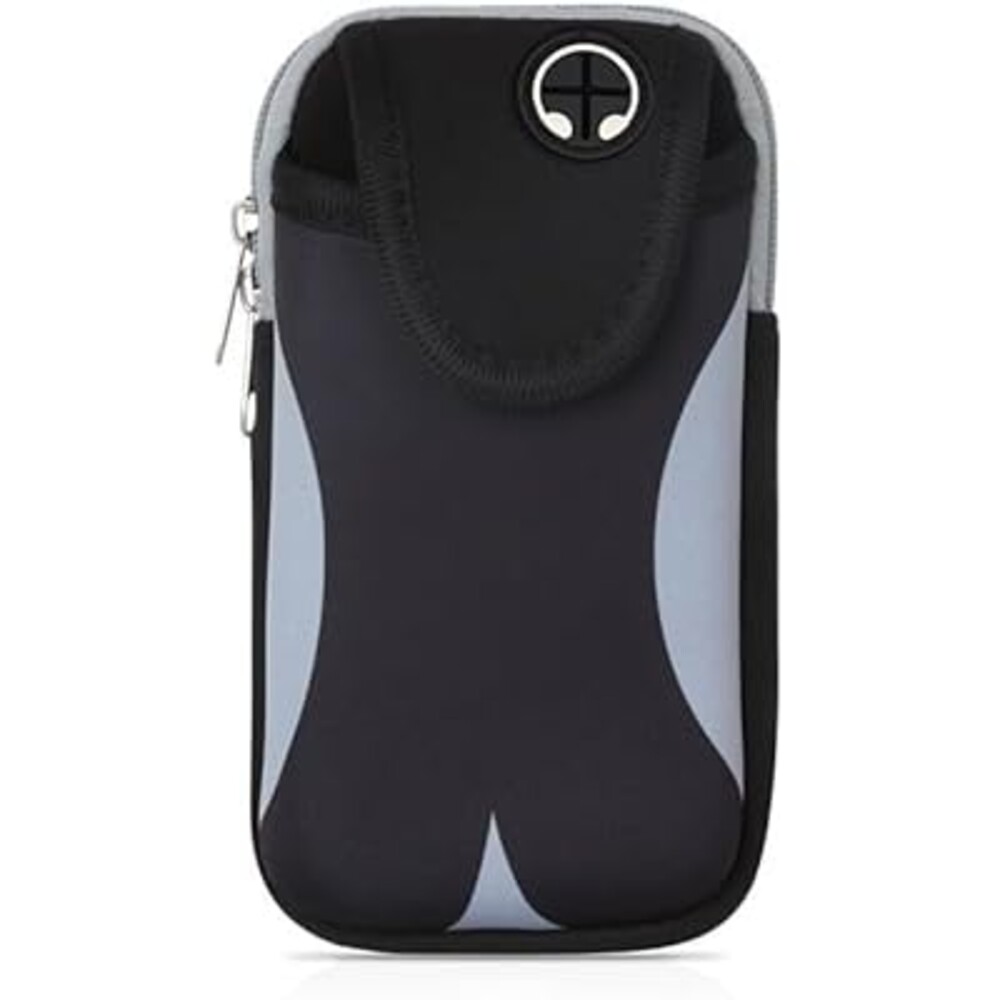 Phone Holder for Running Armband Cell Phone Holder for iPhone 11 12 13 14 15 Pro Max XS X XR 8 7 6 Plus SE/Samsung Galaxy/Key,Waterproof Sliver-Black Arm Band Fit Sport/Exercise/Workout Pouch Sleeve