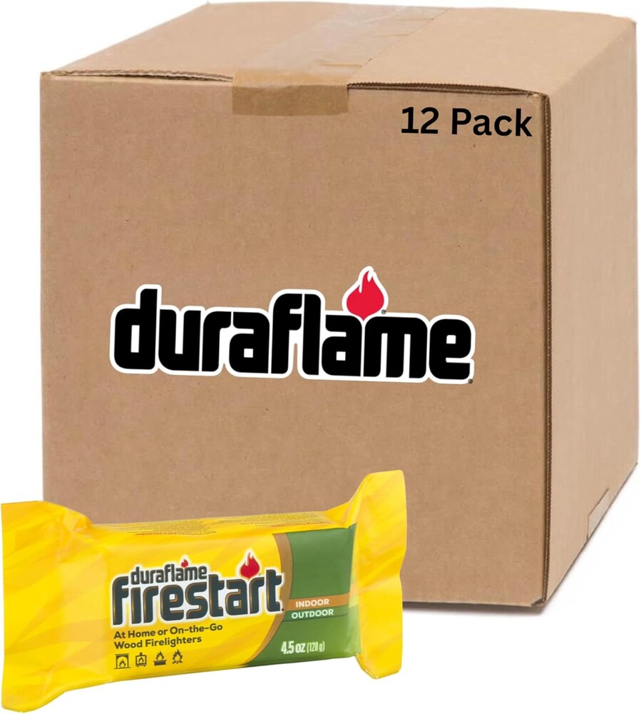 Duraflame Firestart Indoor/Outdoor Firelighters - Quick Ignition for BBQ, Fireplace, Fire Pit and Campfires