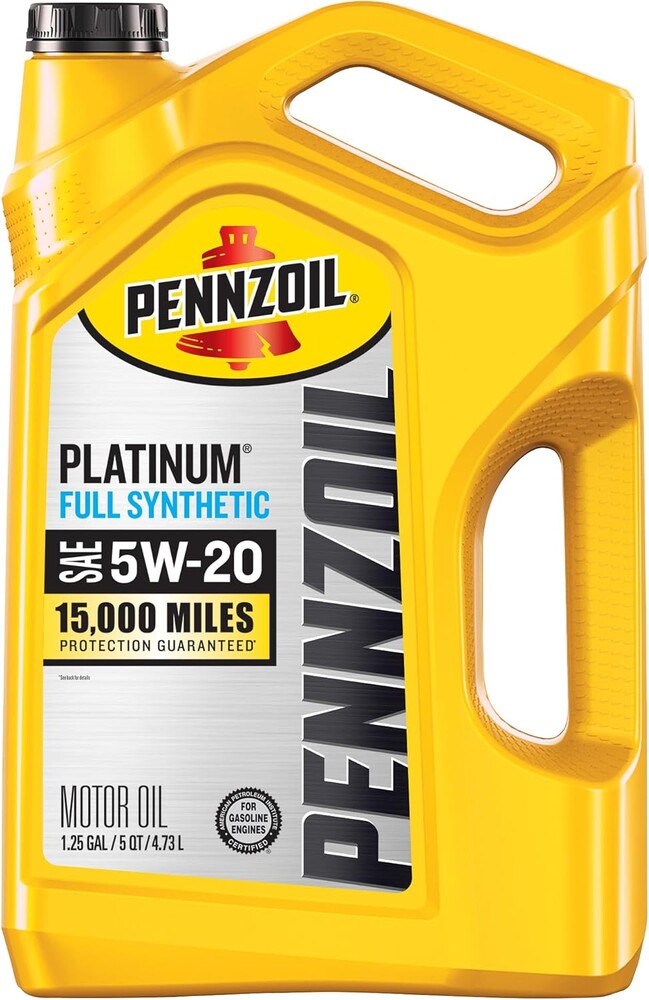 Pennzoil Platinum Full Synthetic 5W-20 Motor Oil, 5-Quart
