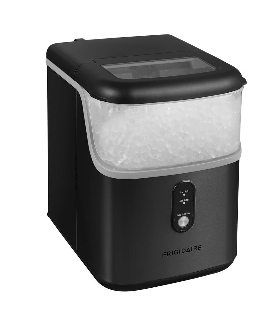 Frigidaire Countertop Crunchy Chewable Nugget Ice Maker V2, 33lbs per Day, Gunmetal