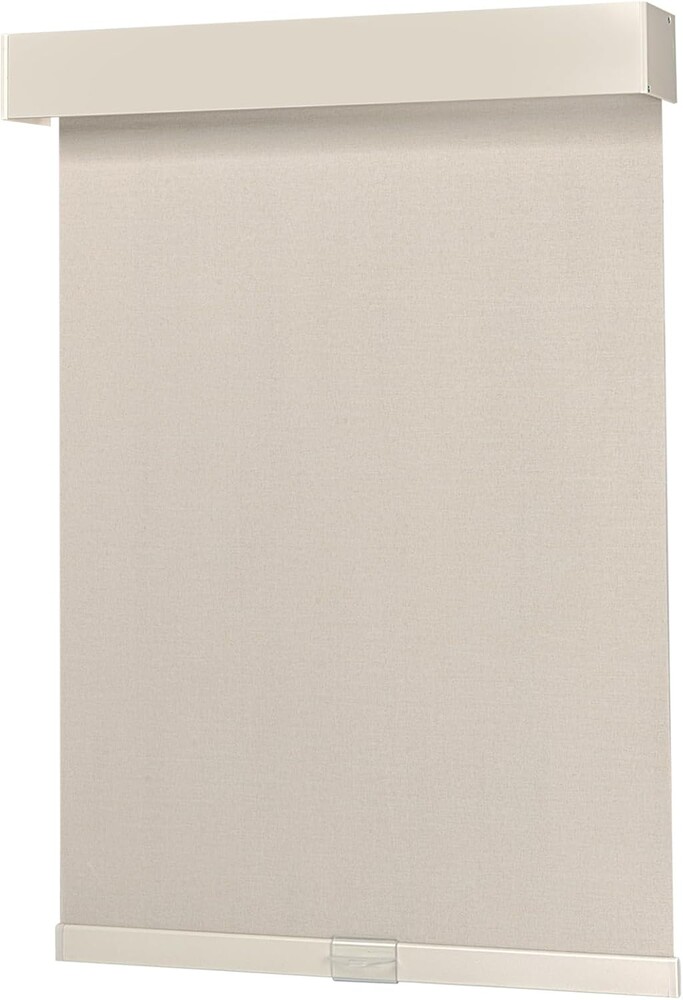 Blackout Roller Shades, Cordless Blinds with Valance, Window Shades for Home, Door Blinds, Thermal Insulated, Double-Sided Linen Day and Night Window Shades (25" W x 72" H, Beige)