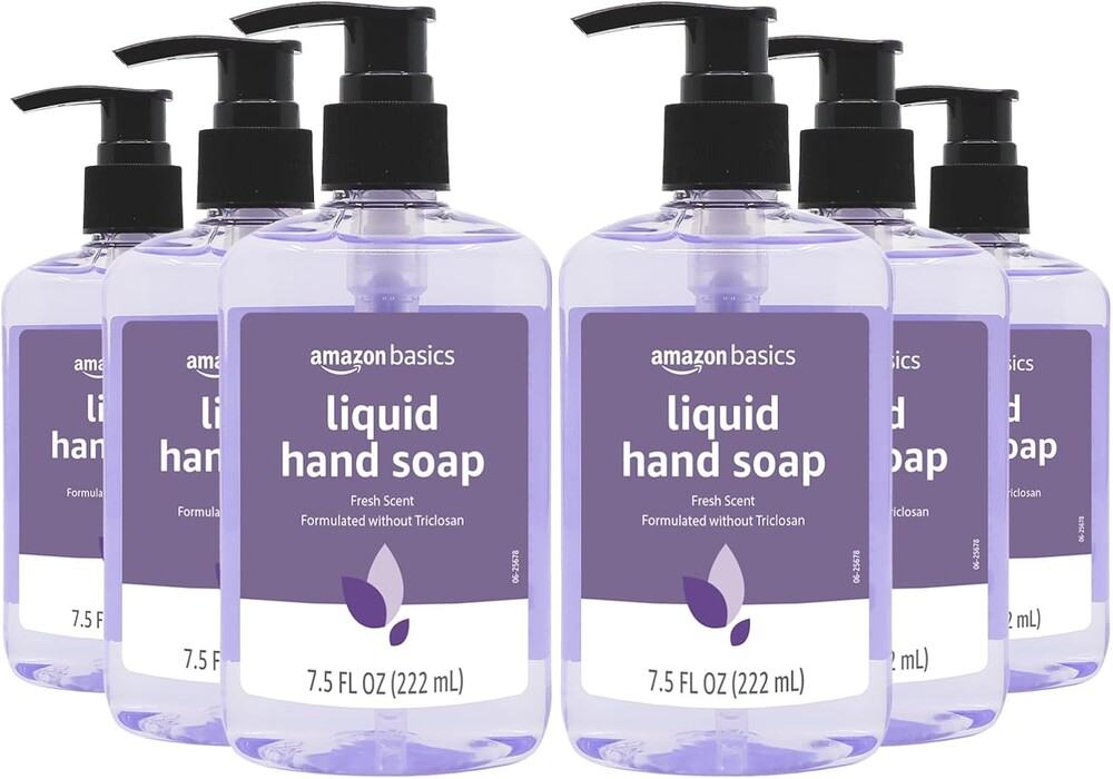 Amazon Basics Original Fresh Liquid Hand Soap, 7.5 Fl Oz (Pack of 6)