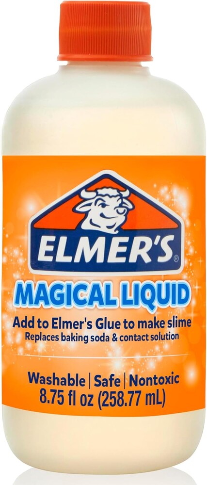 Elmer's Magical Liquid, Slime Activator Solution, Updated Formula for Double Slime Output, Safe, Washable, 8.75 fl oz - Kids Activity, Arts & Crafts, #1 Teacher Brand
