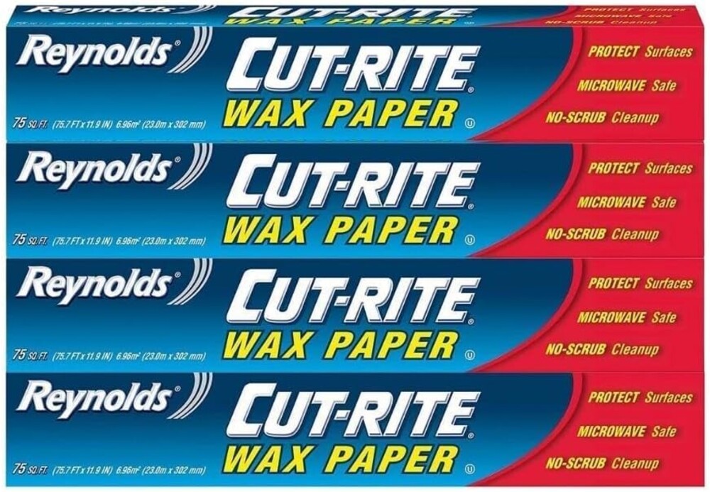 Reynolds Cut Rite Wax Paper, 75 Sq Ft (Pack of 4)