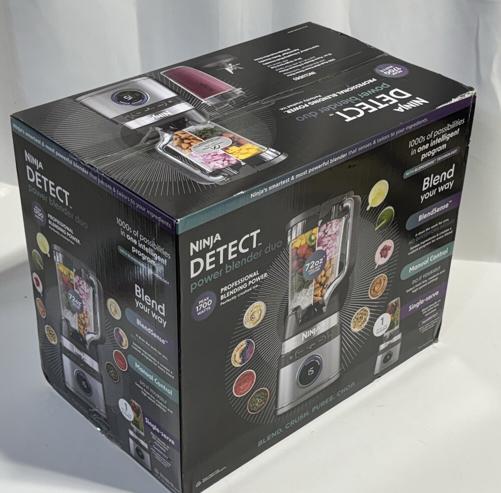 Ninja Detect Duo Power Blender 72oz + Single Serve Cup NEW