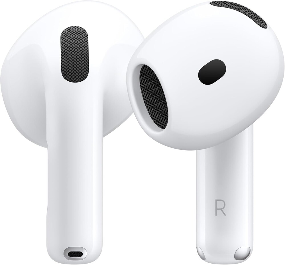 Apple AirPods 4 Wireless Earbuds, Bluetooth Headphones, with Active Noise Cancellation, Adaptive, Transparency Mode, Personal
