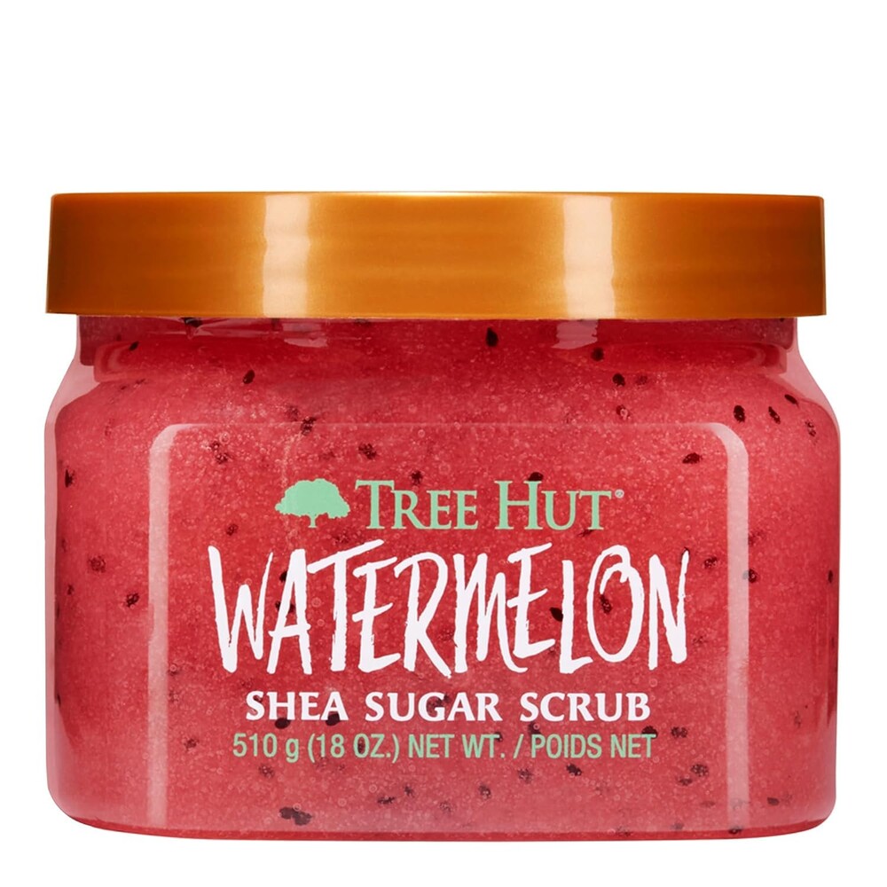 Tree Hut Watermelon Shea Sugar Scrub, Mothers Day Gifts, Exfoliating, Hydrating & Moisturizing Body Scrub with Shea Butter & Nourishing Essential Oils, Smooth & Soften Skin, 18 oz