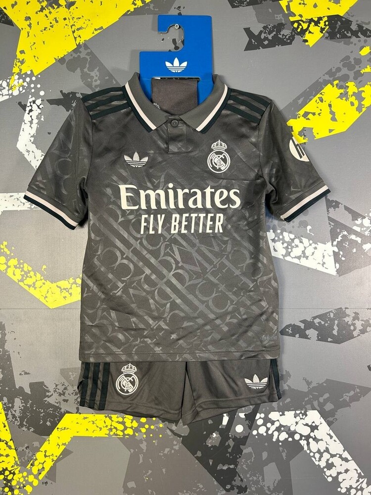 Real Madrid Third football Kit Jersey Shorts Socks 2024 2025 Adidas Young S ig93