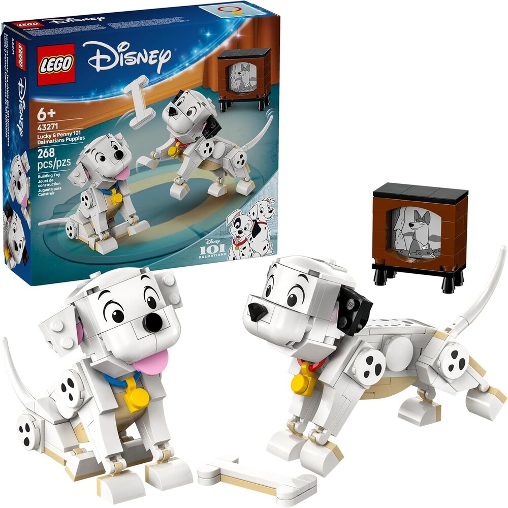 LEGO Disney Lucky & Penny 101 Dalmatians Puppies Kids Toy - Pretend Play Set for Boys and Girls, Ages 6+ Who Love Animals - Learning and Educational Toy - Birthday Gift Idea - 43271