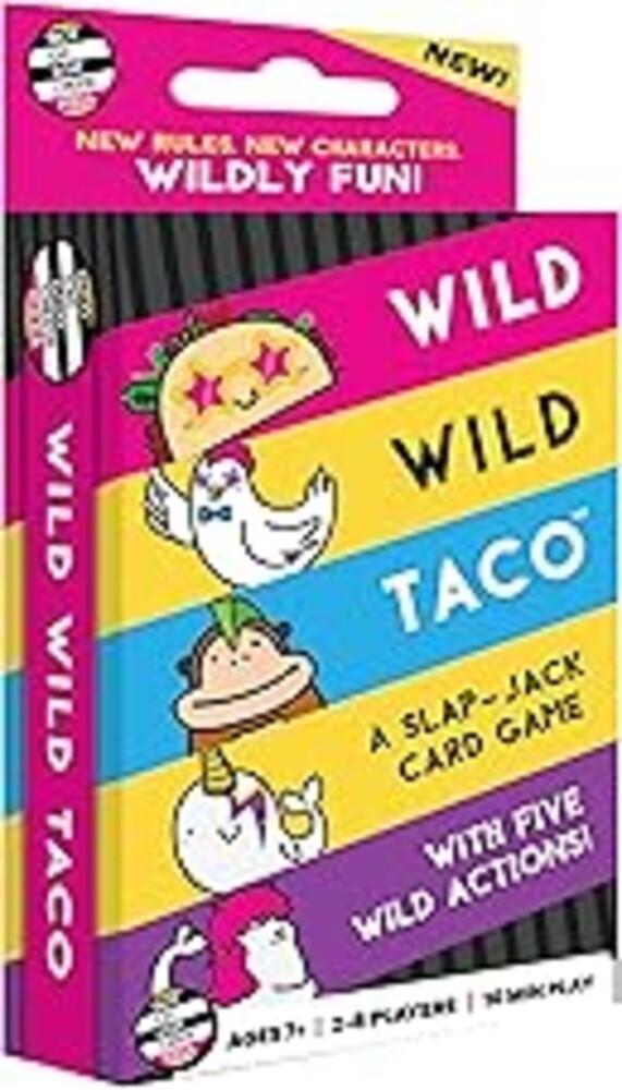 Wild, Wild Taco – by Taco Cat Goat Cheese Pizza - Hilarious, Fast-Paced Slap-Jack Card Game for Kids, Teens, and Adults. Family Friendly Party Game. Great Gift for Kids Ages 7+, 2-8 Players, 10 min