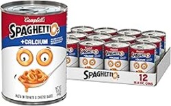 SpaghettiOs Original Canned Pasta Plus Calcium, 15.8 oz Can (Pack of 12)