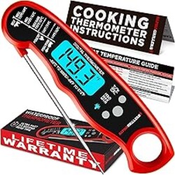 Alpha Grillers Meat Thermometer Digital – Instant Read Food Thermometer for Cooking & Grilling – Professional Kitchen Gifts for Men, Dad & Mom