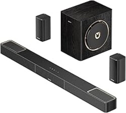 ULTIMEA Skywave X40 5.1.2ch Sound Bar for Smart TV w/Dolby Atmos, Wireless Surround Sound System for TV, 530W Soundbar with Wireless Subwoofer, GaN Amplifier, 4K HDR Pass-Through, HDMI eARC