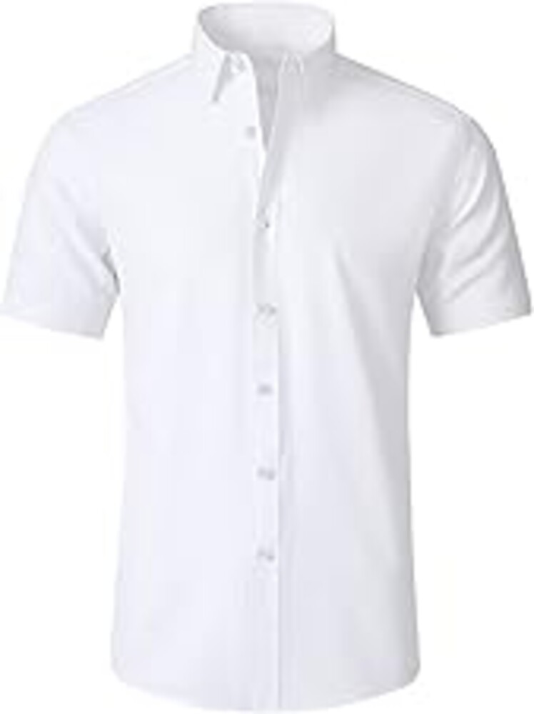 SAMERM Mens Dress Shirt Wrinkle Free Moisture Wicking 4-Way High Stretch Super Soft Casual Button Down Shirts