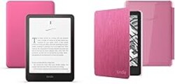Kindle Paperwhite Clear Case Bundle: Includes Amazon Kindle Paperwhite 16GB (newest model) | Raspberry & Clear Back Case | Raspberry
