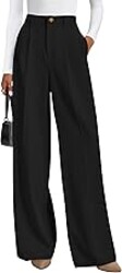 PRETTYGARDEN Womens Wide Leg Dress Pants 2026 Business Casual Flowy Work Palazzo Pants High Waisted Slacks Trousers