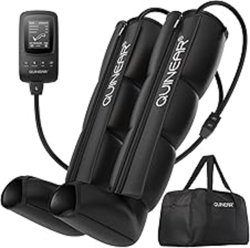 QUINEAR Air Compression Recovery System, Sequential Device for Massage Therapy, Foot and Leg Recovery Boots to Improve Circulation for Athletes, FSA-HSA Eligible (Medium)
