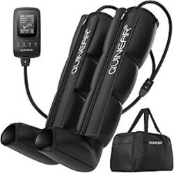 QUINEAR Air Compression Recovery System, Sequential Device for Massage Therapy, Foot and Leg Recovery Boots to Improve Circulation for Athletes, FSA-HSA Eligible (Medium)