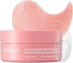 BIODANCE Collagen Peptide Eye Patches, Anti Wrinkle & Smile Line Patches for Face, Under Eye Mask for Fine Lines & Eye Bags, Travel Essentials & Self Care Gifts for Women, Korean Skin Care (60 Count)