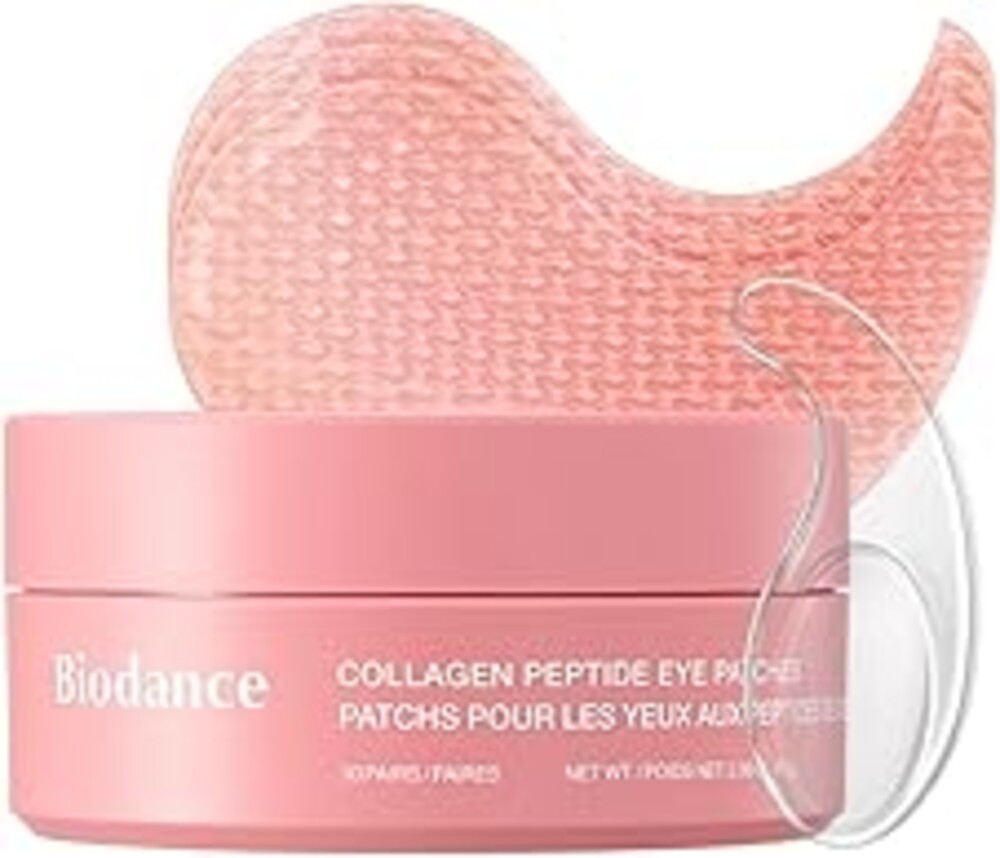 BIODANCE Collagen Peptide Eye Patches, Anti Wrinkle & Smile Line Patches for Face, Under Eye Mask for Fine Lines & Eye Bags, Travel Essentials & Self Care Gifts for Women, Korean Skin Care (60 Count)