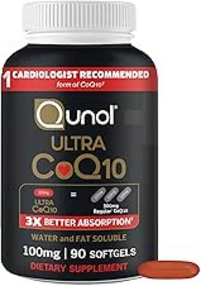 Qunol Ultra CoQ10 100mg Softgels- 3x Better Absorption, Antioxidant for Heart Health & Energy Production, Coenzyme Q10 Vitamins and Supplements, 3 Month Supply, 90 Count