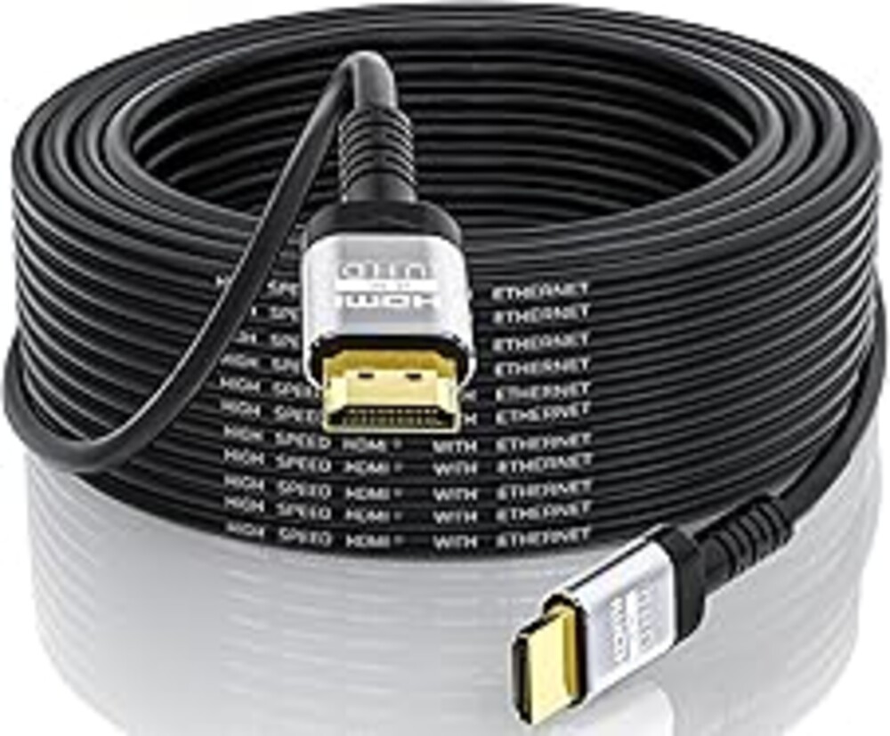 Soonsoonic 4K HDMI Cable 50Ft | High Speed HDMI 2.0 Cable 4K@60Hz 2K 1080P 3D ARC Ethernet | for UHD TV Monitor Laptop Xbox PS4/PS5 (15m)
