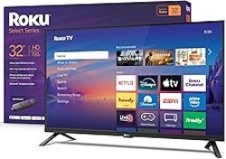 Roku Smart TV 2026 – 32-Inch Select Series, 720p HD TV – Roku TV with Voice Remote – Flat Screen LED Television with Wi-Fi for Streaming Live Local News, Sports, & Movies – Bluetooth Headphone Mode