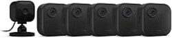 Blink Outdoor 4 (4th Gen) + Blink Mini – Smart security camera, two-way talk, HD live view, motion detection, set up in minutes, Works with Alexa – 5 camera system + Mini (Black)