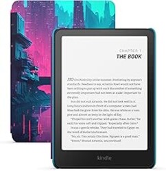 Amazon Kindle Paperwhite Kids 16GB (newest model) – larger 7" glare-free display – Kids read an average of 1+ hour per day with Kindle – Cyber City