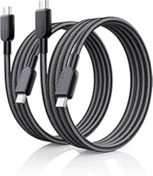 Anker USB C to USB C Cable(2pack, 6FT),240W USB C Charger Cord Fast Charge for iPhone 16/15 Series,MacBook Pro 2020,iPad Air 4 and More (USB 2.0,Black)