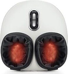 Nekteck Shiatsu Foot Massager with Heat for Neuropathy Plantar Fasciitis, 2026 Upgraded Air Compression Feet Massage Machine, Relaxation Gifts for Men Women Mom Dad Birthday Mother's Day, US 11 Size