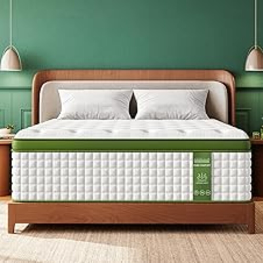 BedStory Medium Firm King Mattress 14 Inch Cooling Gel Hybrid Bed for Side Sleepers & Couples, Extra Lumbar & Shoulder Support CertiPUR-US with 960+ Pocket Springs, Pain Relief Fiberglass-Free