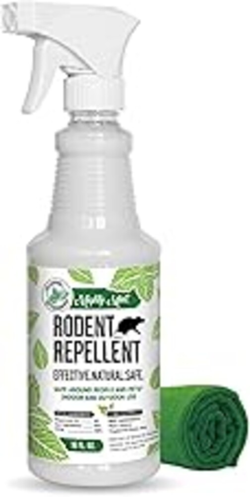 Mighty Mint Peppermint Oil Rodent Repellent Spray – Natural Indoor & Outdoor Control for Mice and Rats – Plant-Based, Extra-Strong Formula - 16 oz