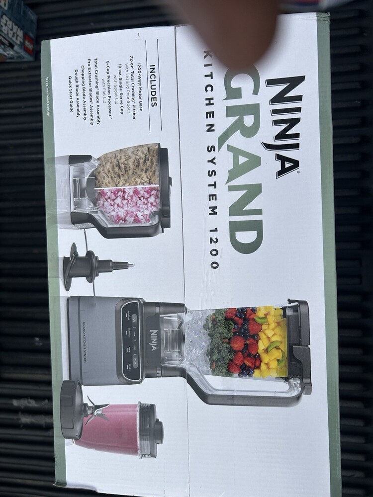 NINJA GRAND KITCHEN SYSTEM 1200 WATT BLENDER W/4PRESET AUTO-IQ PROGRAMS NEW (BL)