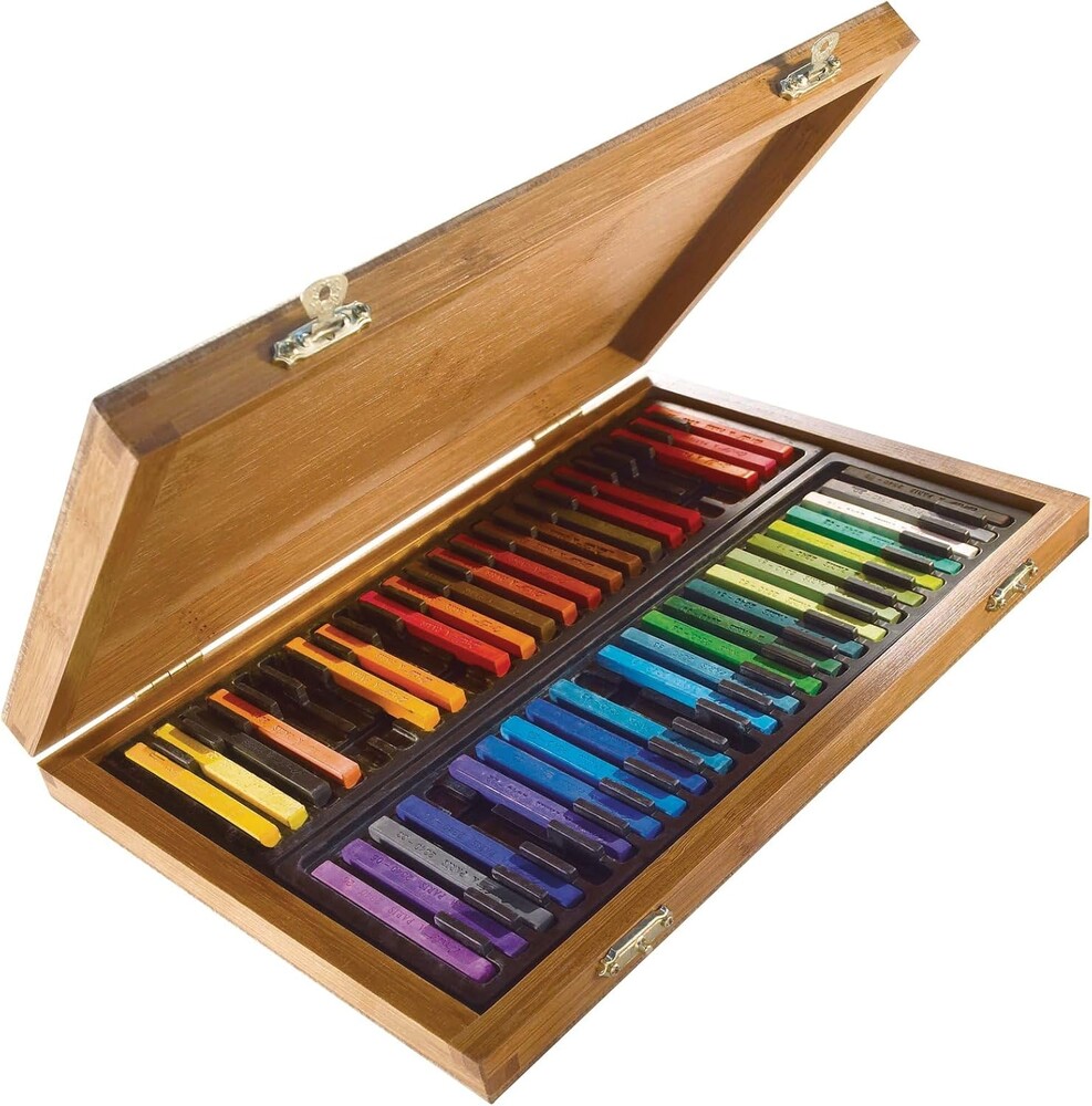 Conté à Paris Colour Pastel Carré Wood Box, Set of 48, Assorted