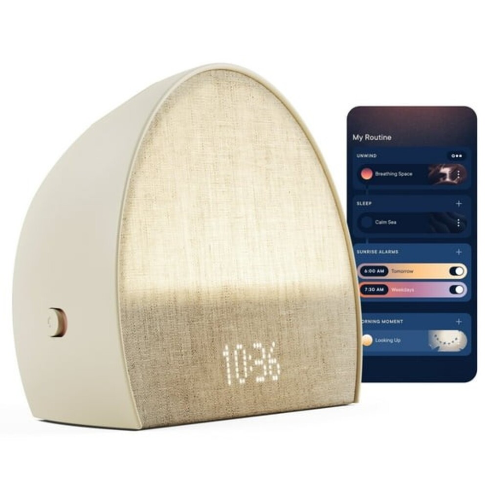 HATCH RESTORE 2 SUNRISE ALARM CLOCK SMART LIGHT YOUR BEDSIDE SLEEP GUIDE- PUTTY
