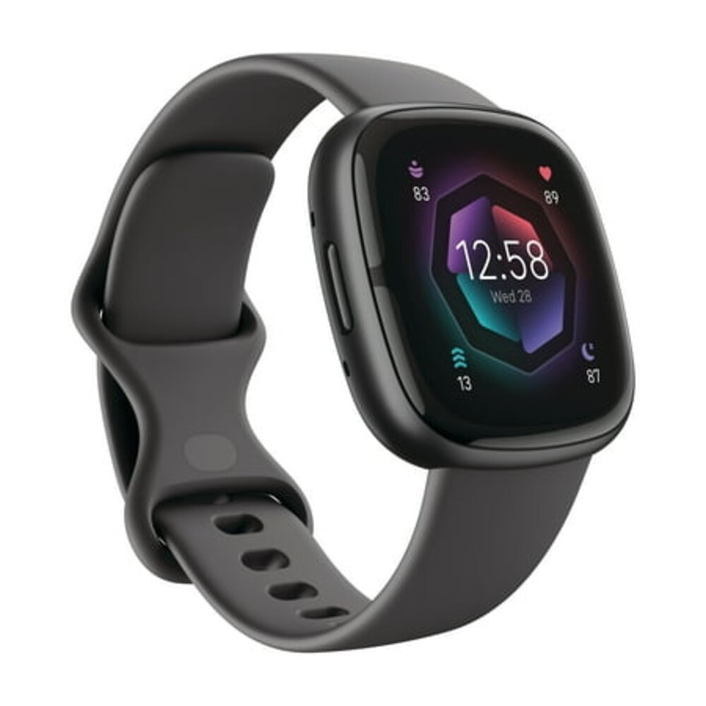 Fitbit Sense 2 Advanced Health and Fitness Smartwatch with Tools to Manage Stress and Sleep, ECG app, SpO2, 24/7 heart rate and GPS. Fitbit Sense 2 in Shadow Grey / Graphite Aluminum.