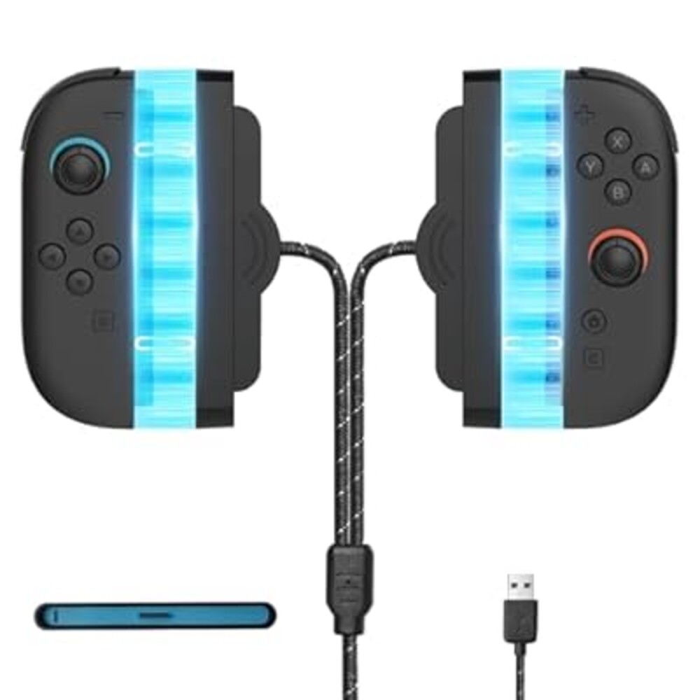 RunSnail Magnetic Charging Cable for Nintendo Switch 2, Fast USB Charger Cord Accesories Nylon Braided High-Speed Replacement Accessory