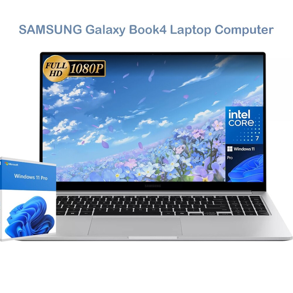 2024 Samsung Galaxy Book4 15.6"Laptop,10-Core 7-150U,UpTo 16GB,2TB Win11pro