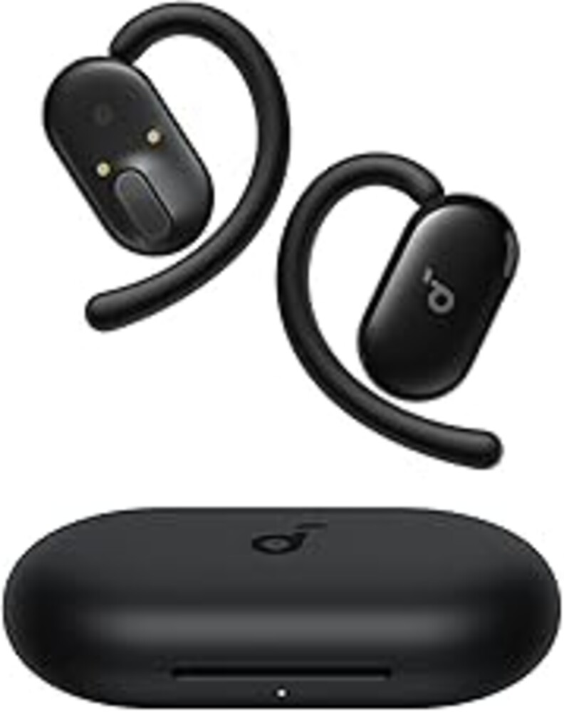 Soundcore V20i by Anker Open-Ear Headphones, Adjustable Ear Hooks, Ultra-Comfort, Snug Fit, Powerful Sound, Clear Calls, IP55