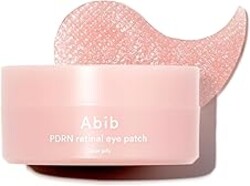 Abib PDRN Retinal Eye Patches for Rejuvenating & Puffy Eyes with Glow Jelly, Niacinamide, 60 Count, Korean Skin Care