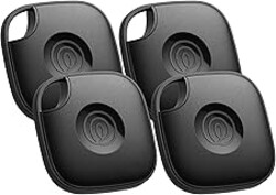 Life360 Tile - Bluetooth Tracker, Keys Finder and Item Locator for Keys, Bags and More. Phone Finder. Both iOS and Android Compatible. 4-Pack (Black)