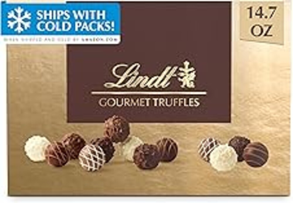 Lindt Gourmet Truffles Chocolate Candy Truffles, Assorted Chocolate Truffles, Great For Gift Giving, 14.7 oz. Gift Box