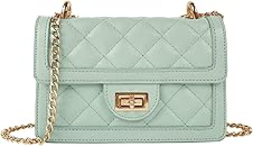 SG SUGU Small Quilted Crossbody Bag, Trendy Designer Mini Shoulder Bag, Phone Wallet Purse for Women