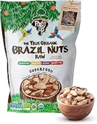 Snack The True Organic Brazil Nuts 15 oz – Raw and Unsalted – Kosher – Healthy-Rich in Vegetable Protein – Harvested in Amazon Rainforest – Fresh, Vegan and Gluten Free – Forest Up