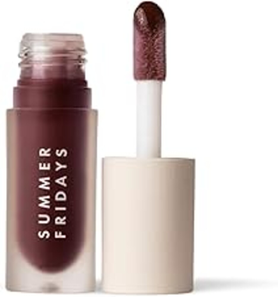 Summer Fridays Dream Lip Oil - High Shine, Hydrating, Non-Sticky, Skin Care Infused Lip Gloss with Vitamin E for Soft, Glassy, Sheer Tinted Lips - Vegan Makeup - Rosewood Nights (0.15 Oz)