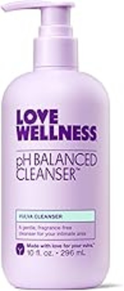 Love Wellness pH Balancing Cleanser | Feminine Vulva Wash for Intimate Health & Hygiene | Fragrance-Free, Non-Irritating & pH Matched | With Aloe Vera & Calendula for Sensitive Skin | 10 Fl Oz