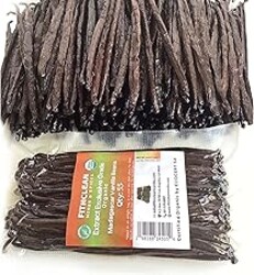 55 Organic Madagascar Vanilla Extract Exclusive Grade B Beans| 4" - 5" by FITNCLEAN VANILLA| Certified USDA Organic. Bulk Dry Whole Bourbon NON-GMO Pods