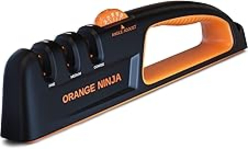 5 Precision Adjust Knife Sharpener- 3-Stage Premium Kitchen Knife Sharpener to Repair, Restore & Polish Blades by Sharp Pebble