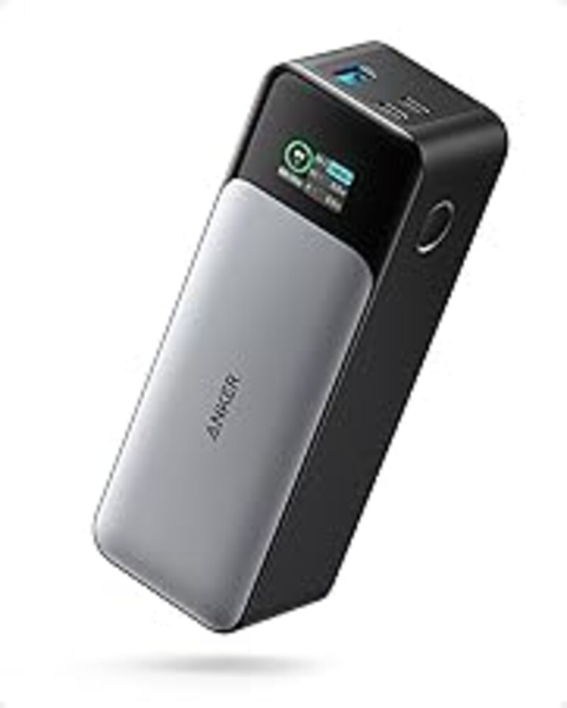 Anker 737 Power Bank, 140W Max 3-Port Laptop Portable Charger, 24,000mAh, Smart Display, Compatible with iPhone 16 / 15 / 14 Series, Vision Pro, Samsung, MacBook, and More